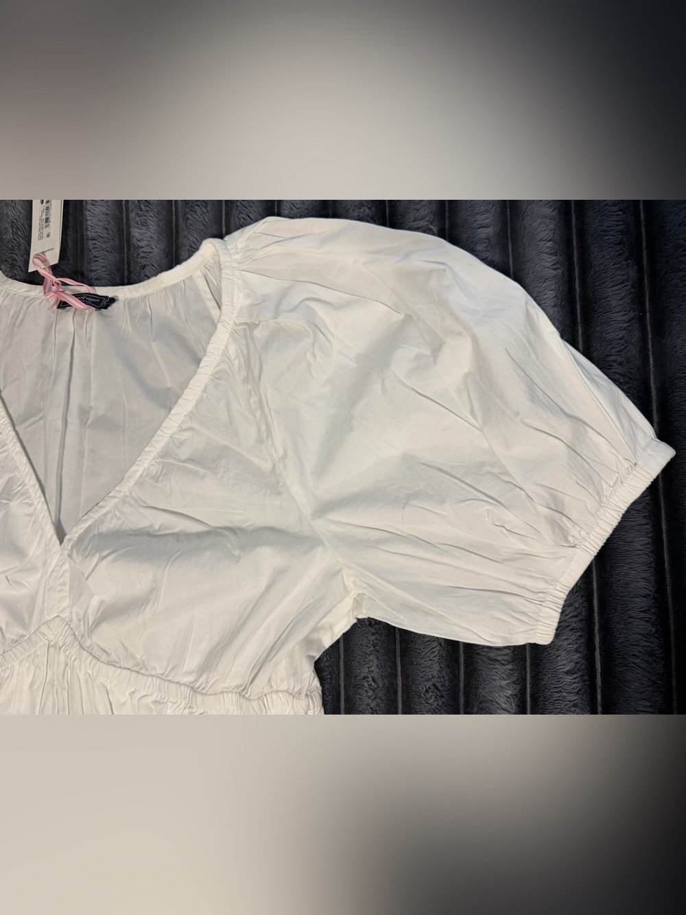 Vineyard Vines White Puff Sleeve Midi Dress - Picture 10 of 11